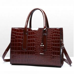 Women Handbag Shoulder Bag Luxury Alligator Large Capacity Composite Bag