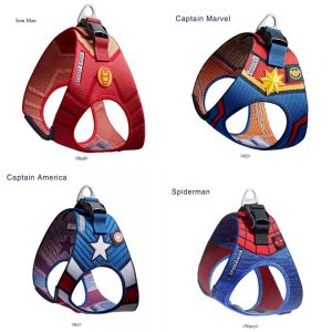 Marvel Dog Cat Harness Pet Adjustable Vest Walking Lead Leash