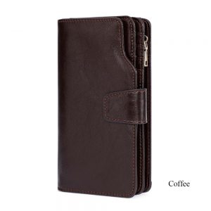 Wallet Female Genuine Leather Purse Long Coin Clutch Card Holder