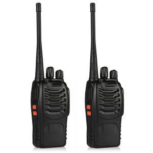 2 Pcs Walkie Talkie Long Range 16 Channels Rechargeable Two Way Radio